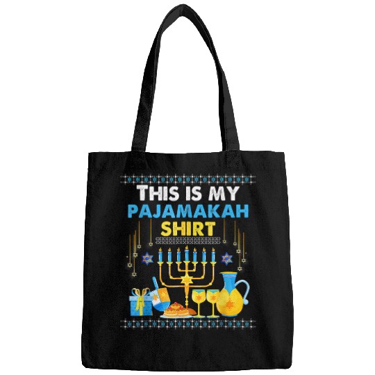 This Is My Hanukkah Pajamakah Hanukkah Funny Pajama233 Bags