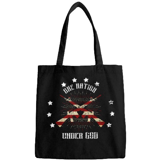 Christian One Nation Under God Gift guns Lover for Men Christ Bags