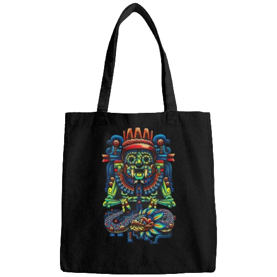 Christian Tlaloc Quetzalcoatl Aztec Gods Ancient Gods Mexican Christ Bags
