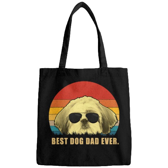 vintages bests Dog Dad Ever T Shih Tzu s Bags