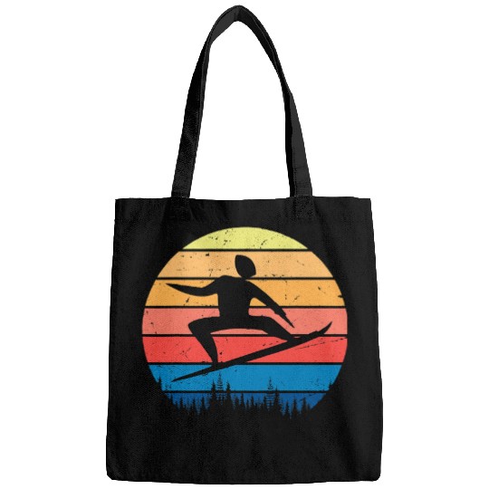Skiing Ski vintages Sunset Snowboarding Winter Sports Fans Snowboarders Bags