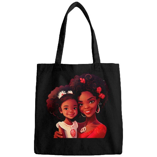 Mommy Me Melanin Mom Daughter Matching Black History Month Bags