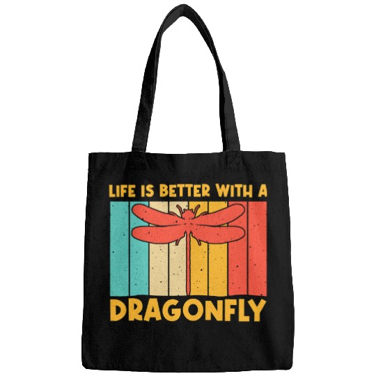 vintages Dragon Fly Art For Men Women Dragonfly Insect Lover 1 Bags