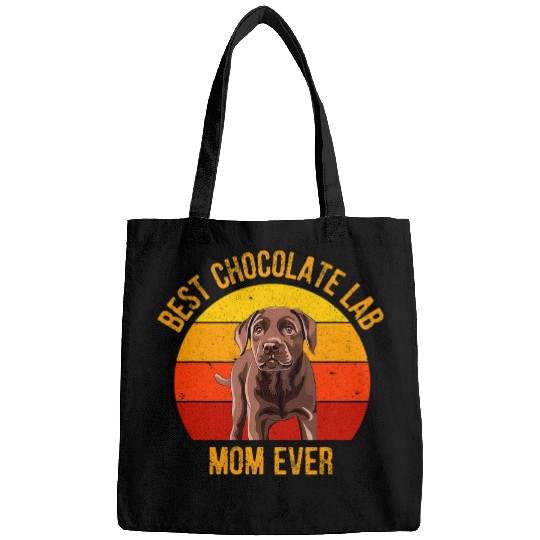 Labrador Lab Dog Funny Chocolate Lab Mom Women Labrador Retriever Mama 3 Bags