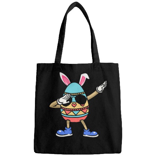 Rabbits Dabbings easter egg with easter ears easter bunny Bags
