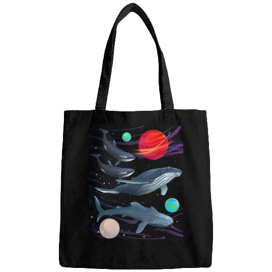 Whales Types of Whales Galaxy Space Humpback Orca Marine Biologist Bags