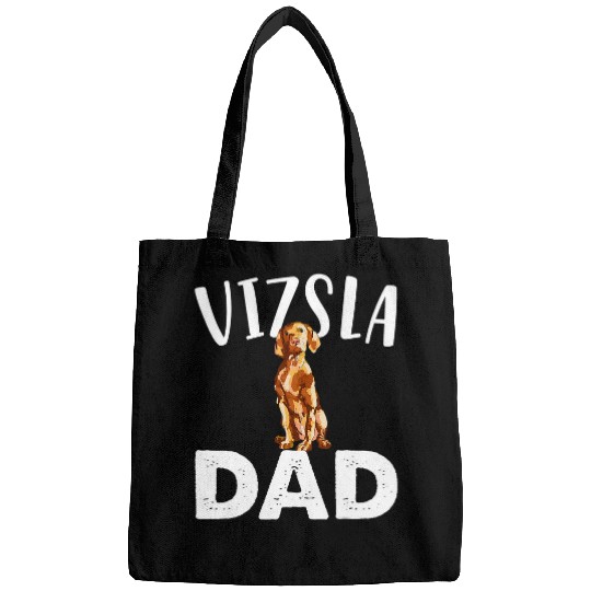 Dog Vizsla Cute Vizsla Dad uniques Hand Drawn Art Gift Mens Graphics Bags