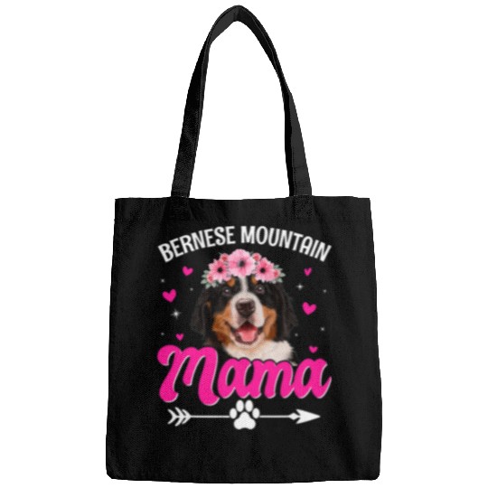 Cute Bernese Mountain Mama Dog Mom Mommy Mothers Day Bags