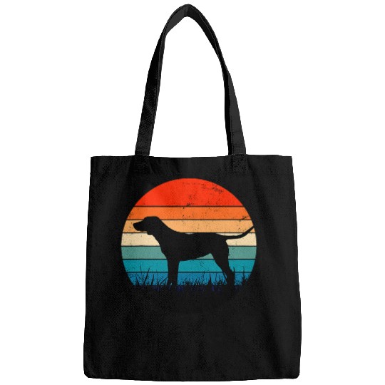 Labrador Lab Dog Circular Retro Labrador Owner Golden Black Lab Dad Mom Bags