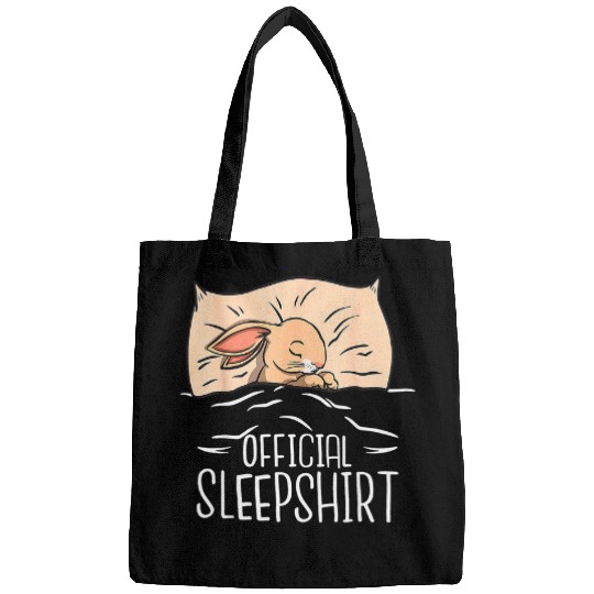 Rabbits Funny Cute Bunny Official Sleep For Bunny Girl Boy Bags