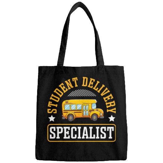 Funny Student Delivery Specialist School Bus Driver Bags