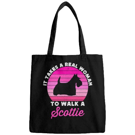Dog Scottish Terrier Womens Funny Pink Scottish Terrier For Women Scotty Scottie Dog Mom Bags
