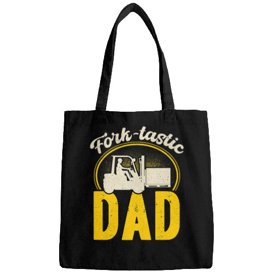 Forktastic Dad Father Forklift Operator Warehouse Worker Bags