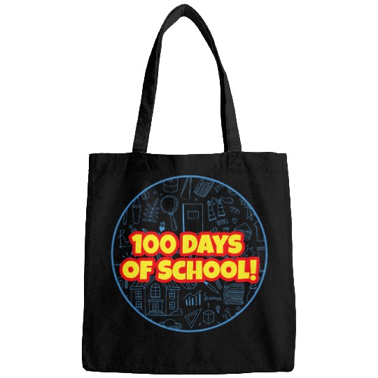 Teacher or Student 100 Days of School and Icons Bags