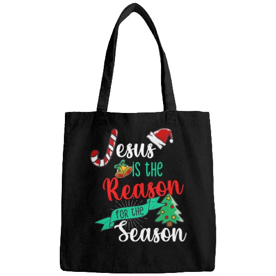 Christian Jesus Is The Reason For The Season T Sign Christmas 244 Bibble Jesus Christ Bags