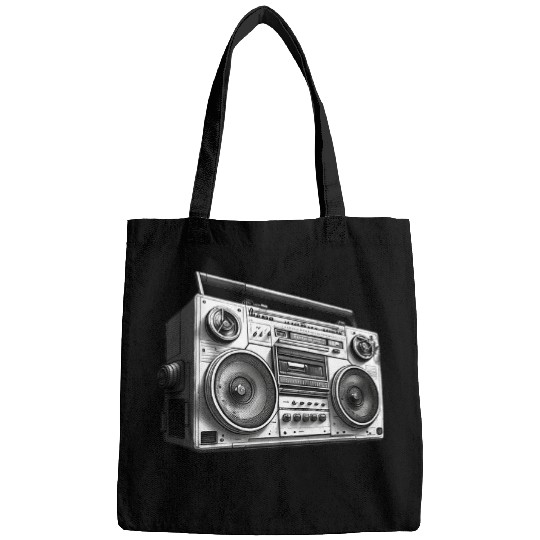 Boombox vintages 80s Music Hip Hop Dance Music 1980s Retro Bags