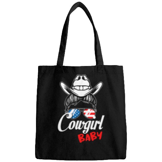 Cowgirls Baby Cowboy Hat US American Flag Howdy Horse Riding Bags