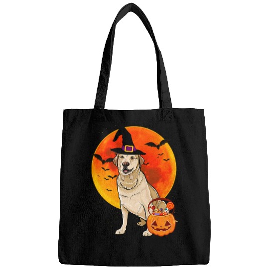 Labrador Lab Dog Halloween Pumpkin Dog Labrador Retriever Bags