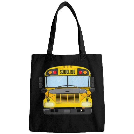 Pretend Im a School Bus Lazy Halloween Costume Student Kids 2 Bags