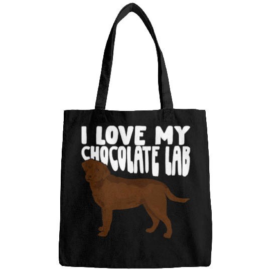 Labrador Lab Dog I Love My Chocolate Lab Labrador Dog Lover Gift Bags
