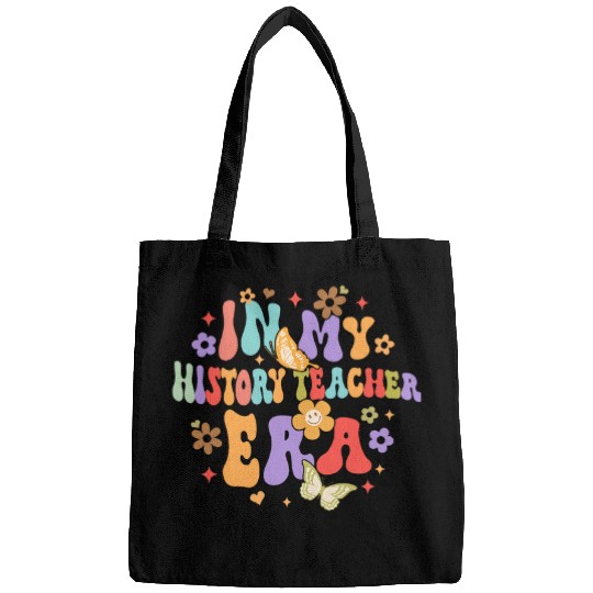 History Teacher Funny Back To School My History Teacher Era Bags