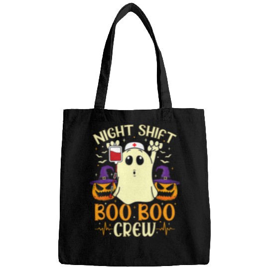 Night Shift Crew Funny nurses Halloween Spooky Season Bags