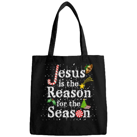 Christian JESUS REASON CHRISTMAS SEASON WOMENS MENS KIDS xmass HOLIDAYS 93 Bibble Jesus Christ Bags