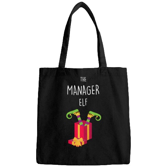 The Manager Elf Boss Christmas Employer xmass Reunion Office Bags