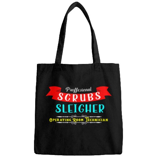 Scrubs Sleigher Christmas Operating Room Technician Bags