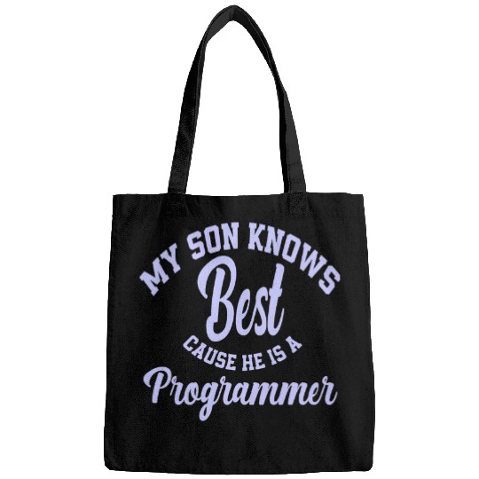 My Son Knows He Is A Programmer Computer Scientist 1 Bags
