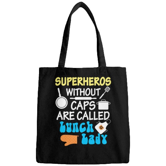 Elementary Lunch Lady Design Cafeteria Worker School Ladies Bags