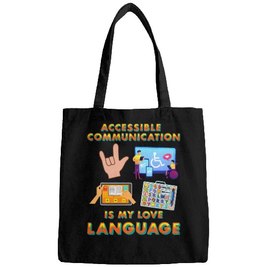 Accessible Communication Love Language AAC SLP Valentines Bags