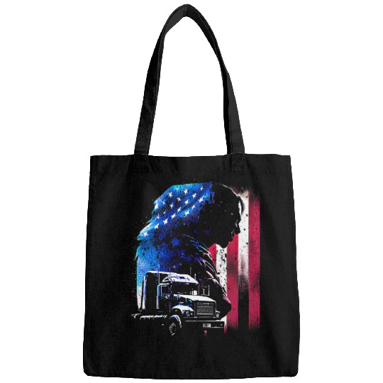 Funny trucker American Big Rigs Diesel Truck Driver 25 Bags