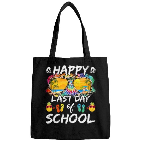 Happy Last Day Of School Funny End Of Year Teacher Student 2 Bags