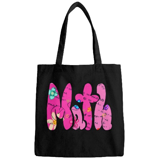 Girls preppy Pink Mathematics student teacher maths Math Bags