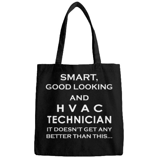 HVAC Technician Smart Looking AC Repairman Tech Job Funny Bags
