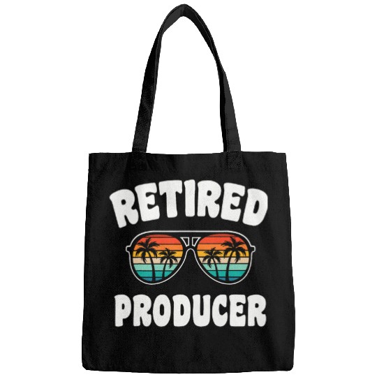 Retired Producer Funny Retirement Congratulations Bags