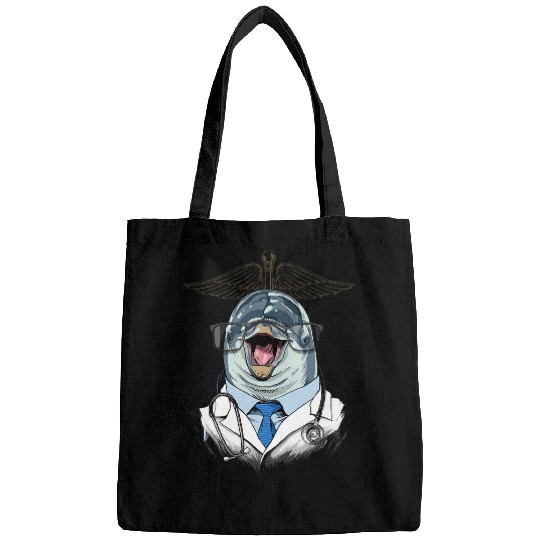 Doctor Dolphin Surgeon Physician Dr MD Marine Life Mammal Bags