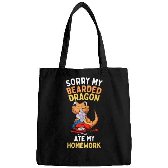 Funny Bearded Dragon Back To School Lizard Reptile Animal Bags