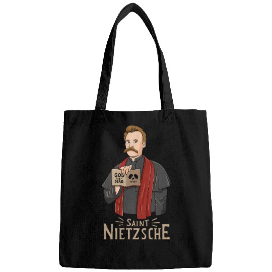 Saint Nietzsche Design for a Philosophy Student 1 Bags