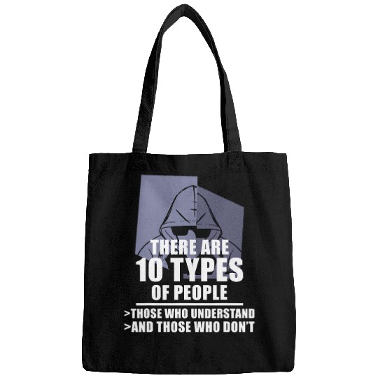 Funny Binary Code Saying Computer Science Programmer Bags