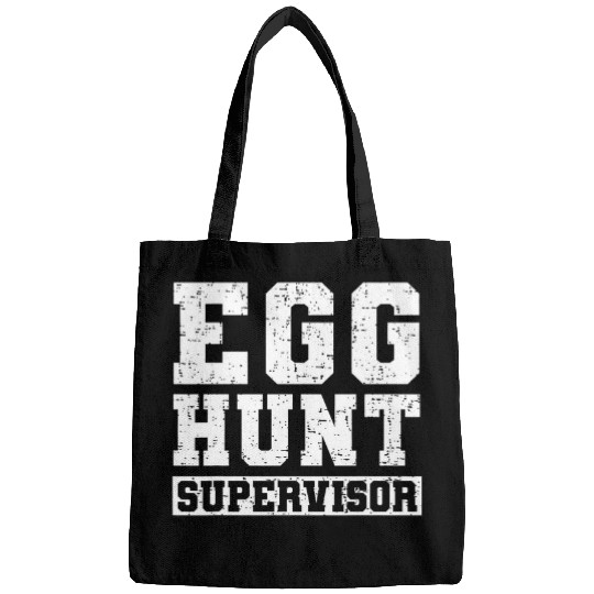 Easter Egg Hunt Supervisor Funny Mom Dad Men Women Kids 4 Bags