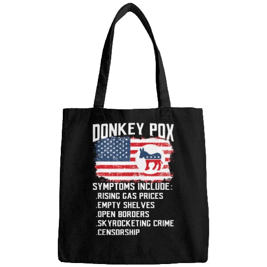 Donkey Pox Conservative Republican antis Biden Donkey Pox Bags
