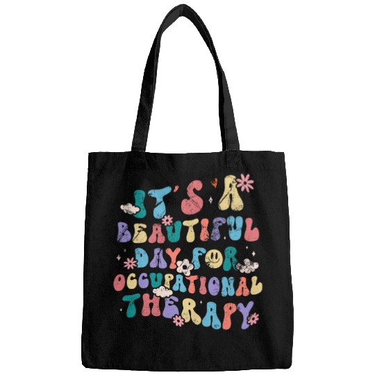 Cute Occupational Therapy Groovy Colorful Bags