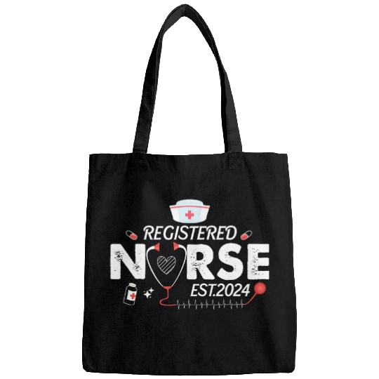 Registered nurses Est 2024 Nursing Student Rn Graduation 1 Bags
