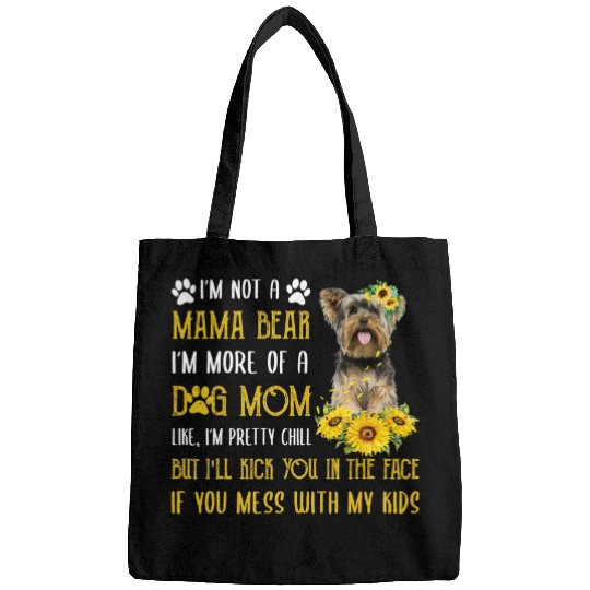 Sunflower Yorkie Mom Mothers Day Dog Mom Women Bags
