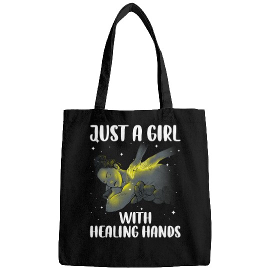 Cute Massage Therapist Art For Women Girls Physical Therapy Bags