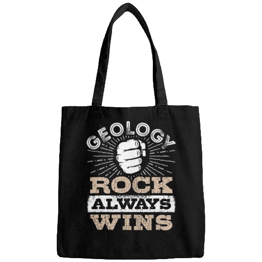 Funny Geology Rock Always Wins Geologist Student Graduation Bags