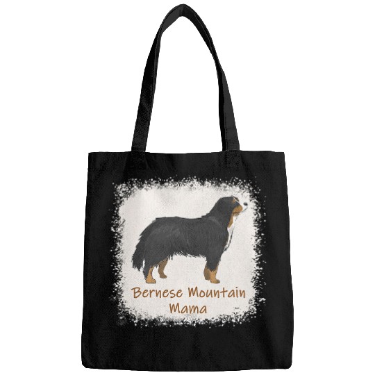 Womens Bernese Mountain Mama Bleached Cute Dog Mom Gifts Bags
