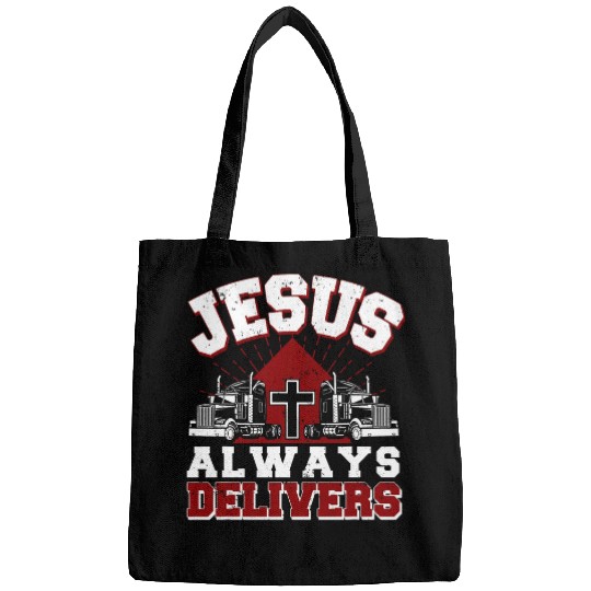 Funny Semi Truck Driver Trucker 1 Bags